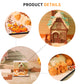 Pumkin House Diorama Hand Tear off 3D Calendar Memo Pad With Light