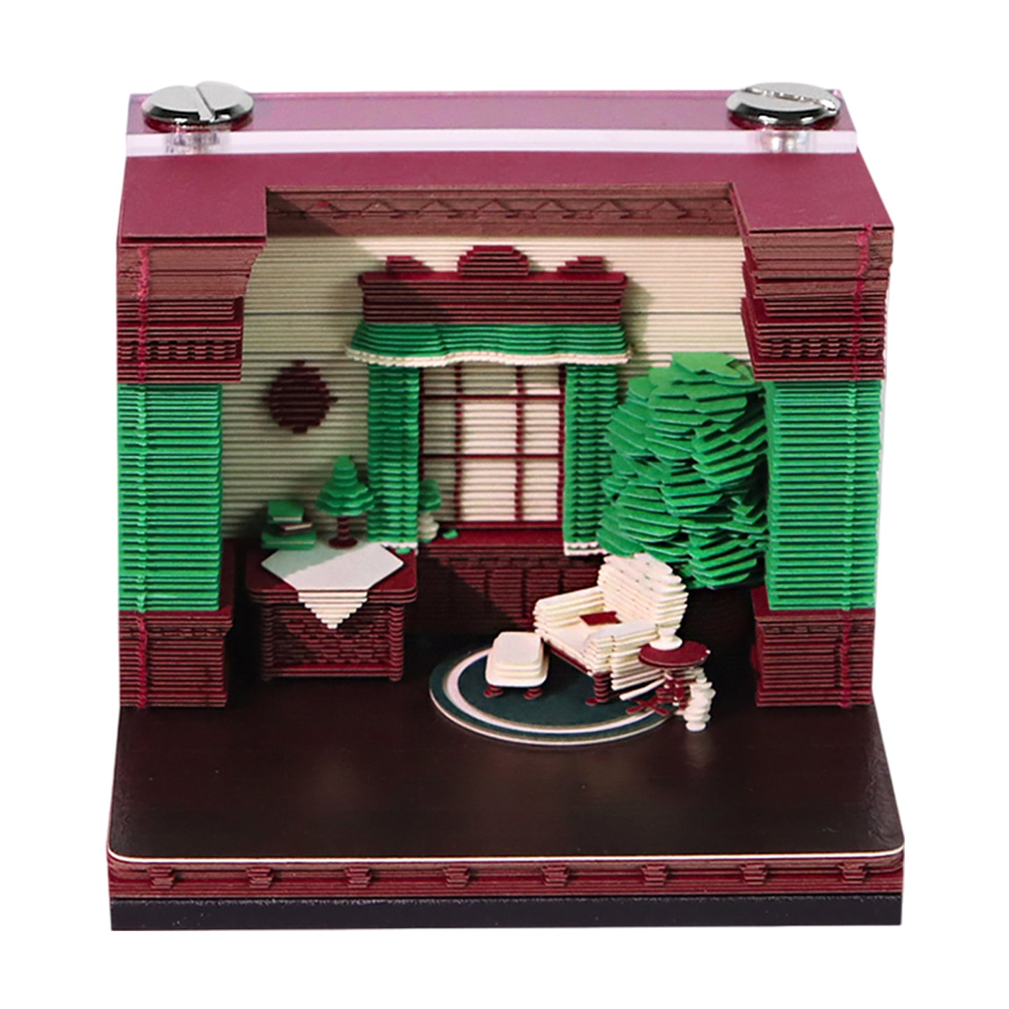 Leaning Tower of Pisa/Angel Wishing Fountain/Retro House 3D Miniature Model Hand Tear Off Memo Pad