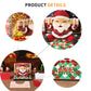 Santa Claus Christmas Gift Hand Tear off 3D Calendar Memo Pad With Light