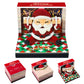 Santa Claus Christmas Gift Hand Tear off 3D Calendar Memo Pad With Light