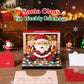Santa Claus Christmas Gift Hand Tear off 3D Calendar Memo Pad With Light