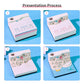 Santorini Aegean Sea 3D Model Hand Torn Memo Pad With Weekly Calendar 2026