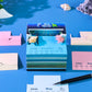 Underwater Wonderland Miniature Hand Tear off 3D Calendar Memo Pad With Light