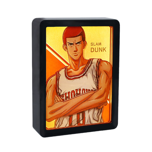Slam Dunk Manga Anime Light Box Paper Craving Lamp（Black Shadow Box Frame）-3