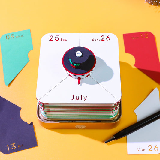 Christmas Snowman 3D Model Hand Torn Memo Pad With Daily Calendar 2026