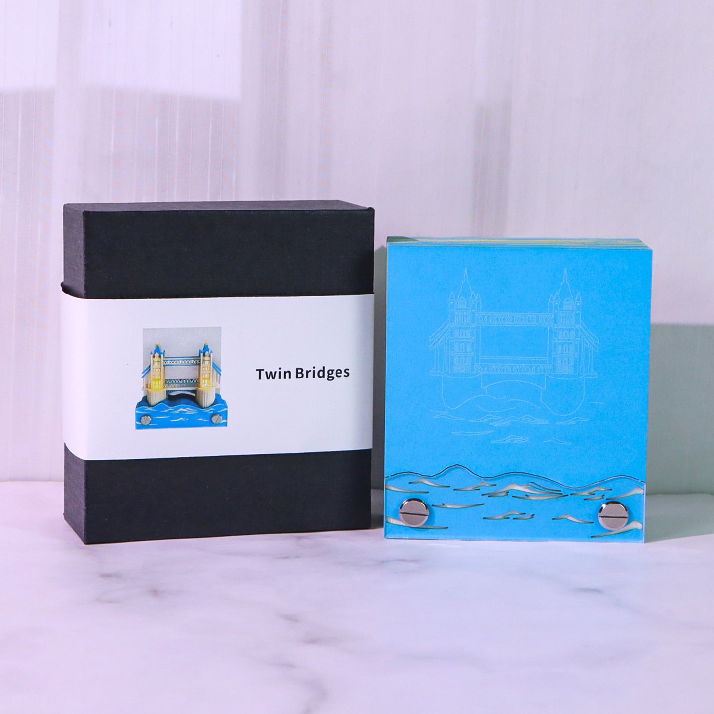 Twins Tower Bridge Tear Off 3D Memo Pad With Light