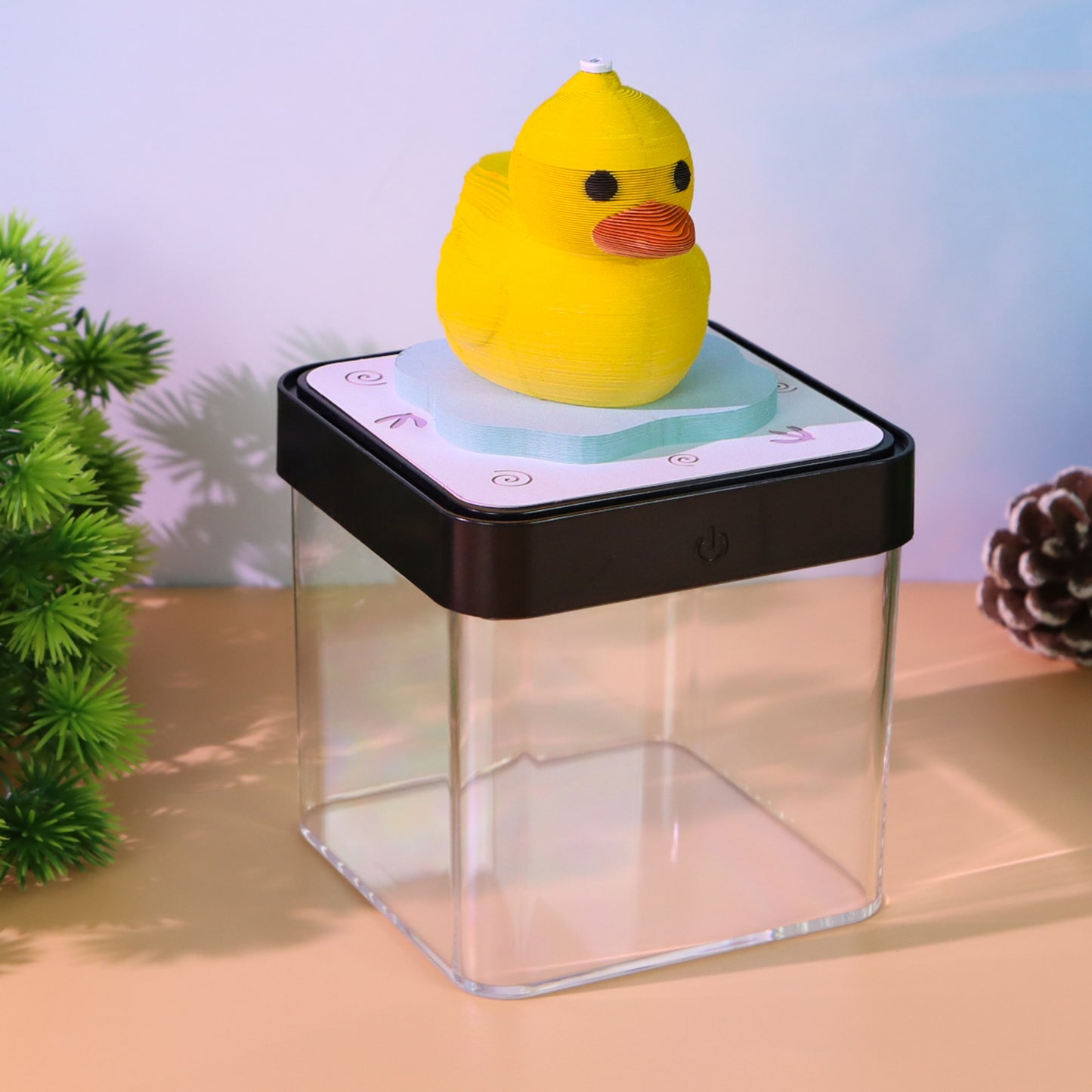 Yellow Dark 3D Model Hand Torn Memo Pad With Daily Calendar 2026
