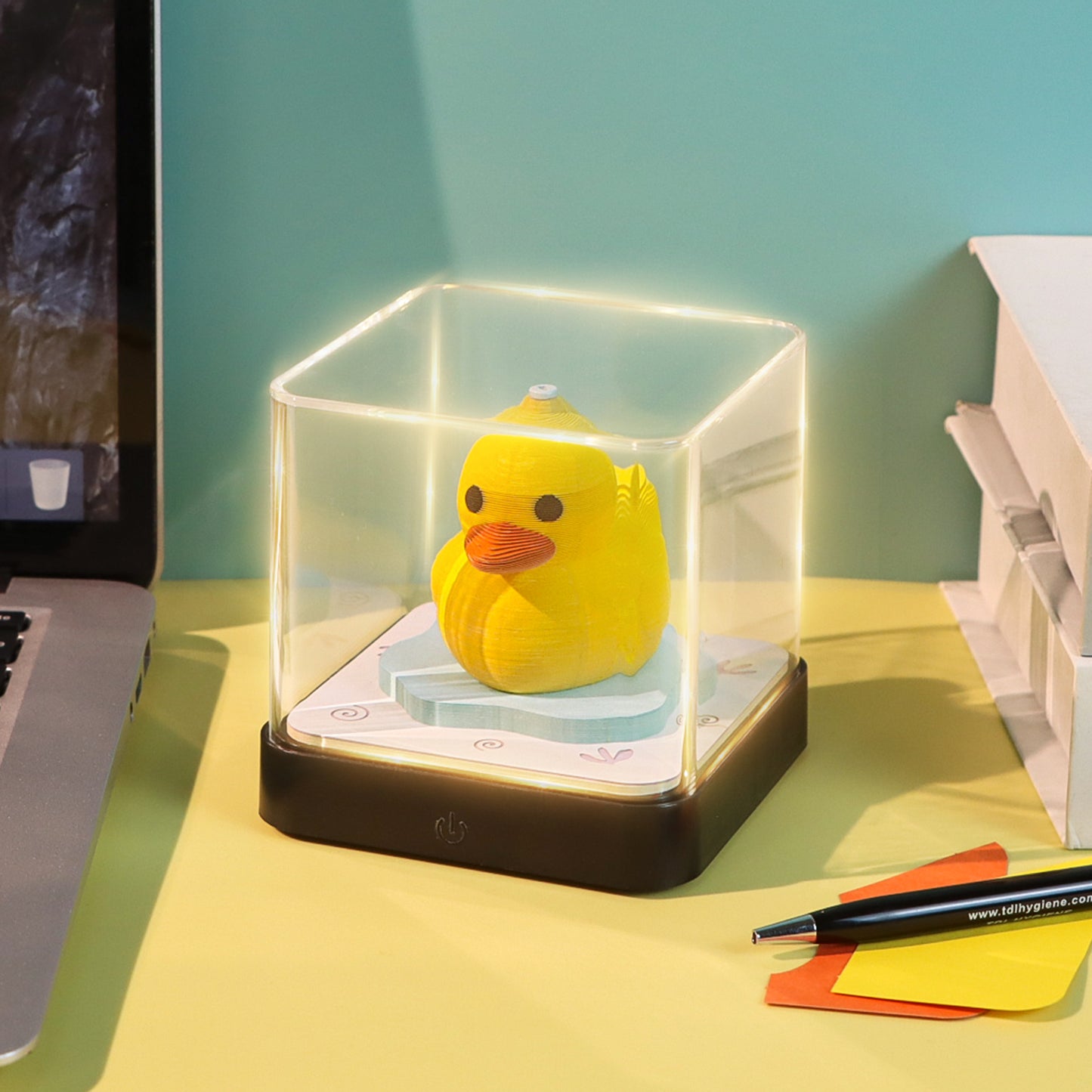 Yellow Duck Animal Model 3D Memo Pad