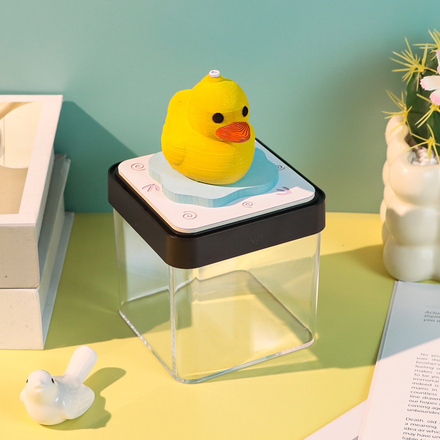 Yellow Duck Animal Model 3D Memo Pad