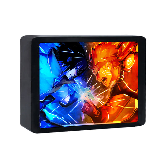 Naruto  Paper Craving Lamp（Black Shadow Box Frame）