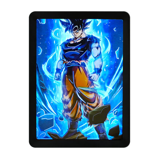 Dragon Ball Sangoku Anime Paper Craving Lamp（Black Shadow Box Frame）