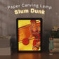 Slam Dunk Manga Anime Light Box Paper Craving Lamp（Black Shadow Box Frame）-2