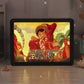 Uchiha Sasuke Naruto Anime Light Box Paper Craving Lamp（Black Shadow Box Frame）