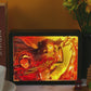 Demon Slayer on X Anime Light Box Paper Craving Lamp（Black Shadow Box Frame）