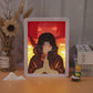 Itachi Uchiha Naruto Anime Light Box Paper Craving Lamp（White Shadow Box Frame）