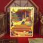 Traditional Building Style Paper Craving Lamp With Calendar Sheets（Acrylic Shadow Box Frame）