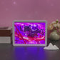 Devil-Slayer Anime Light Box Paper Craving Lamp（Black Shadow Box Frame）