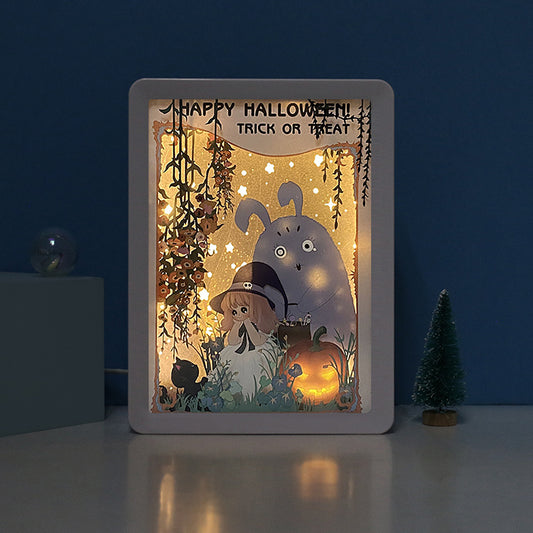 Girl Gift Paper Cut Light Box