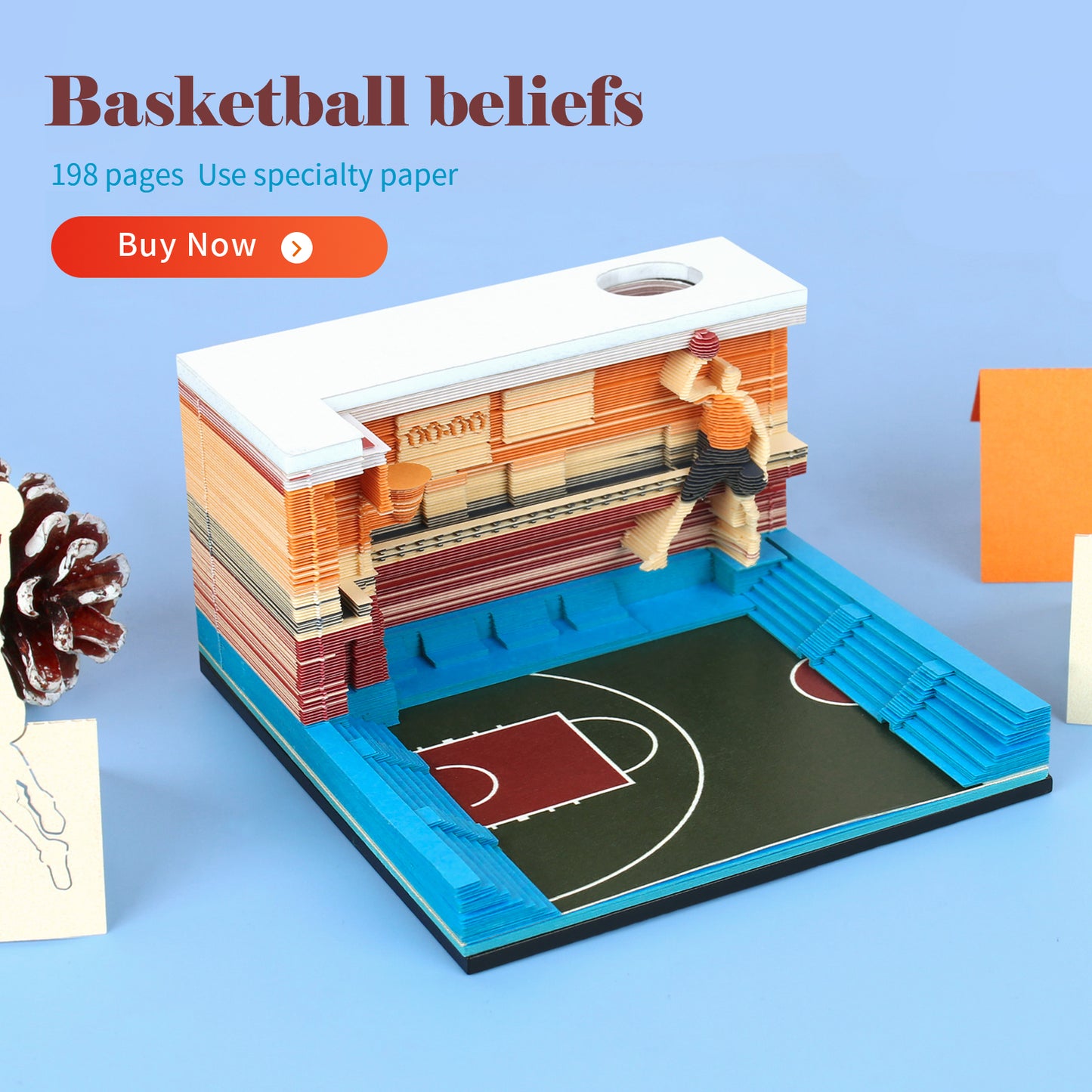 BasketBall 3D Memo Pad